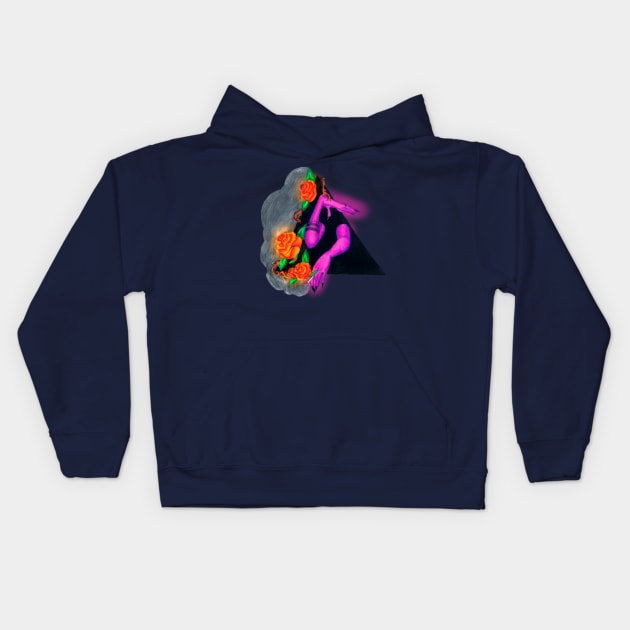 "Hey kid, wanna try some void?" Kids Hoodie by LunarSeaWitch